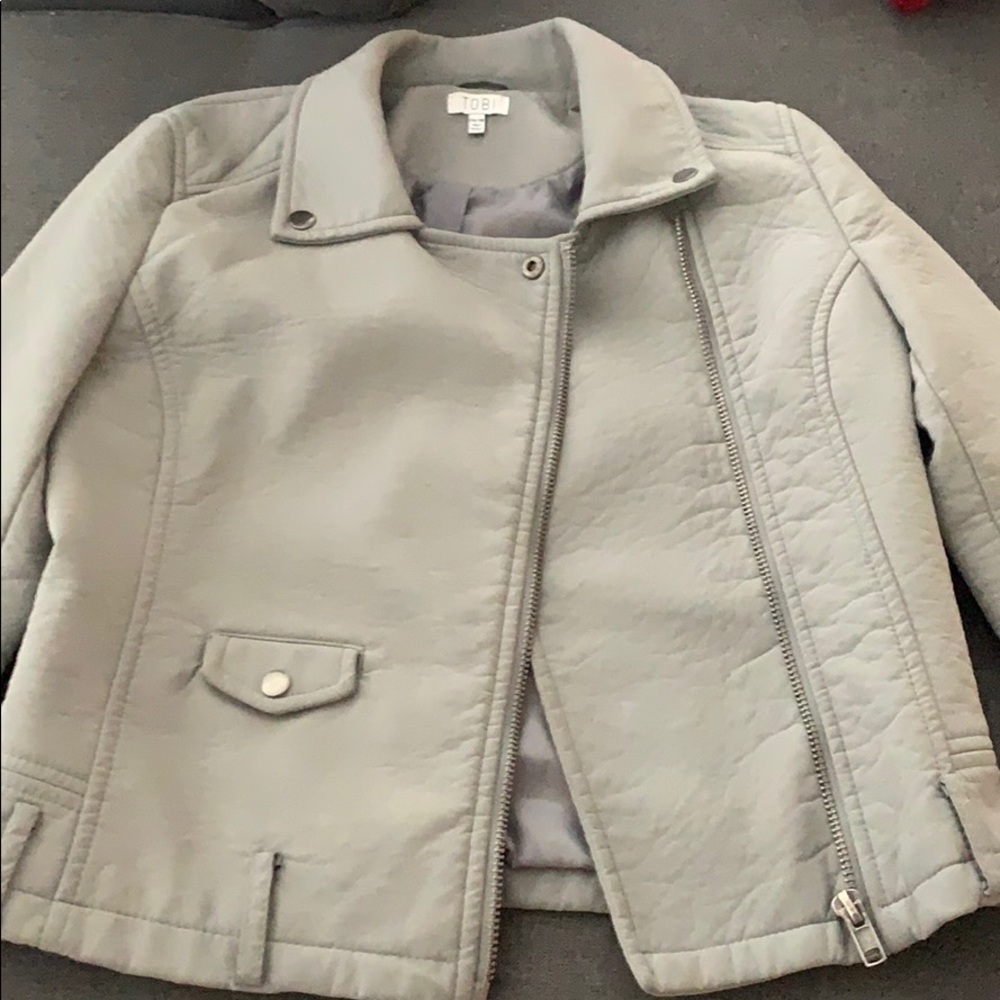 Tobi faux leather jacket